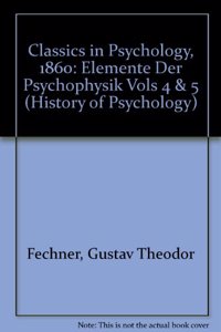 Classics in Psychology, 1860
