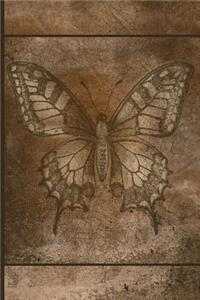 Pressed Butterfly - Lined Notebook with Margins