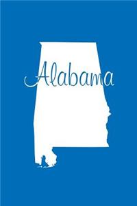 Alabama - Cobalt Blue Lined Notebook with Margins