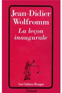 La Lecon Inaugurale