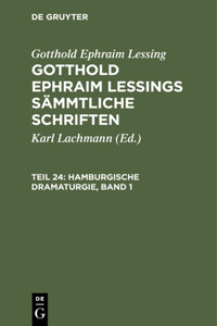 Hamburgische Dramaturgie, Band 1