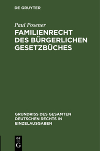 Familienrecht Des Bürgerlichen Gesetzbüches