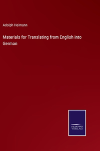 Materials for Translating from English into German