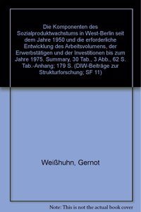 Die Komponenten Des Sozialproduktwachstums in West-Berlin