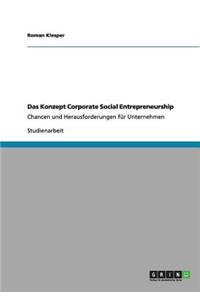 Konzept Corporate Social Entrepreneurship