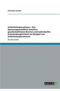 Schönheitsoperationen - Das Spannungsverhältnis zwischen gesellschaftlichen Normen und individueller Entscheidungsfreiheit am Beispiel von Schönheitsoperationen