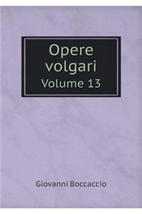 Opere volgari Volume 13