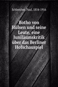 BOTHO VON H LSEN UND SEINE LEUTE EINE J
