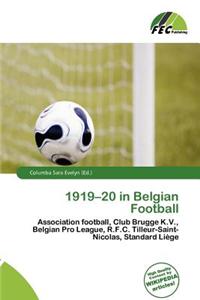 1919-20 in Belgian Football