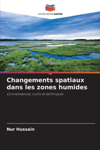 Changements spatiaux dans les zones humides