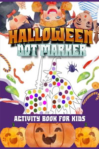 Halloween dot marker activity book for kids