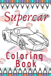 Supercar Coloring Book