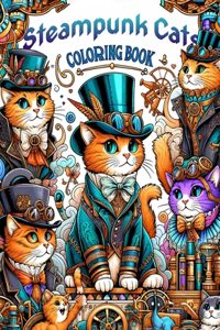 Steampunk Cat coloring book