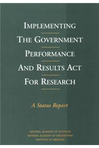Implementing the Government Performance and Results Act for Research