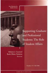 Supporting Graduate and Professional Students: The Role of Student Affairs