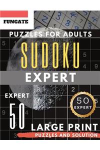 Expert Sudoku Puzzles for Adults Large Print
