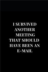 I Survived Another Meeting That Should Have Been An E-mail