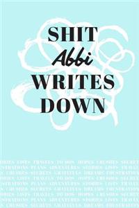 Shit Abbi Writes Down