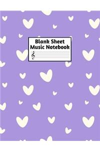 Blank Sheet Music Notebook