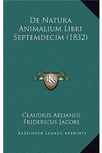 De Natura Animalium Libri Septemdecim (1832)