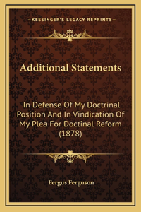 Additional Statements