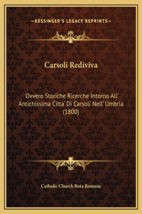 Carsoli Rediviva