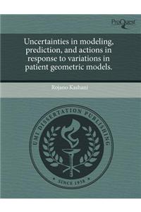 Uncertainties in Modeling