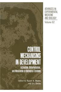 Control Mechanisms in Development