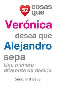 52 Cosas Que Verónica Desea Que Alejandro Sepa