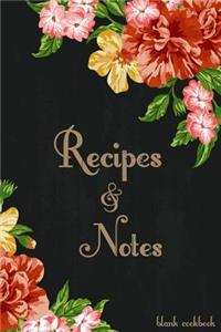 Blank Cookbook Recipes & Notes