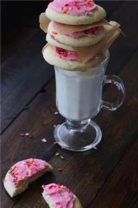 Pink Frosted Cookies and MIlk Journal