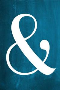 Chalkboard Journal - Ampersand (Aqua)