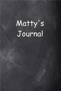 Matty Personalized Name Journal Custom Name Gift Idea Matty