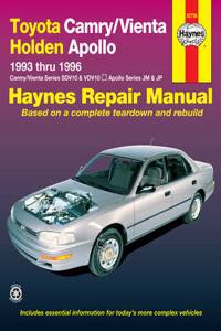 Toyota Camry/Vienta and Holden Apollo Australian Automotive Repair Manual
