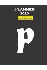 Alphabet P Planner 2020 Personalised Collection letters