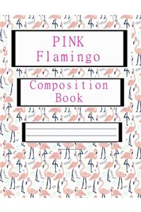 Pink Flamingo Composition Book.