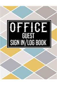Office Guest Sign in Log Book