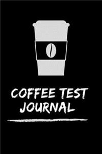 Coffee Test Journal