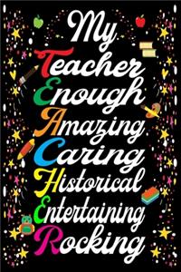 Teacher Gifts Notebook