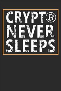 Crypto never sleeps: Lined crypto trading journal notebook for traders (6x9 in) [100 pages] by novabooks: Lined Notebook, Log, Diary & Journal - Writing Trading Journal 