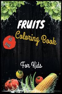 Fruits Coloring Book for Kids