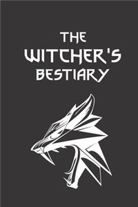 The Witcher's Bestiary: The Witcher Collection - Wolf Sign - Fan Notebook, Sketchbook, Diary, Journal, For Kids, For A Gift, To School - 120 College Ruled Blank Pages - 6" 