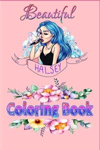 Beautiful Halsey Coloring Book