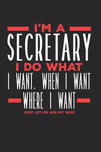 I'm a Secretary I Do What I Want, When I Want, Where I Want. Just Let Me Ask My Wife