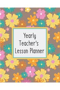Yearly Teacher's Lesson Planner