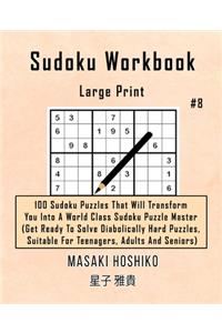 Sudoku Workbook-Large Print #8