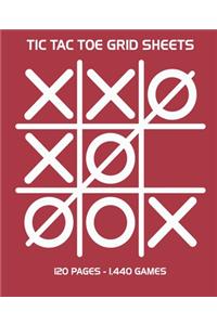 Tic Tac Toe Grid Sheets