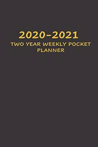 2020-2021 Two Year Weekly Pocket Planner