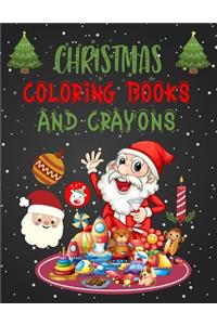 Christmas Coloring Books And Crayons