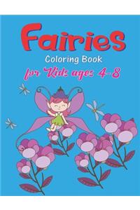 Fairies Coloring Book for Kids ages 4-8
